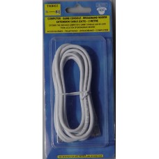 Silver 2 Metre CAT 5 Broadband Extension Cable