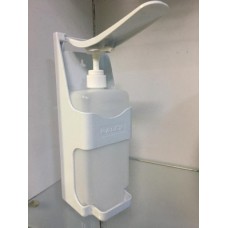 White Disinfectant Dispenser with Hand Pump