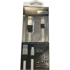 Acqua 1 Metre USB Type C Sync & Charge Data Cable Black