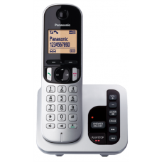 Panasonic KX TGC 220 Dect Phone With DIgital Answering Machine SILVER